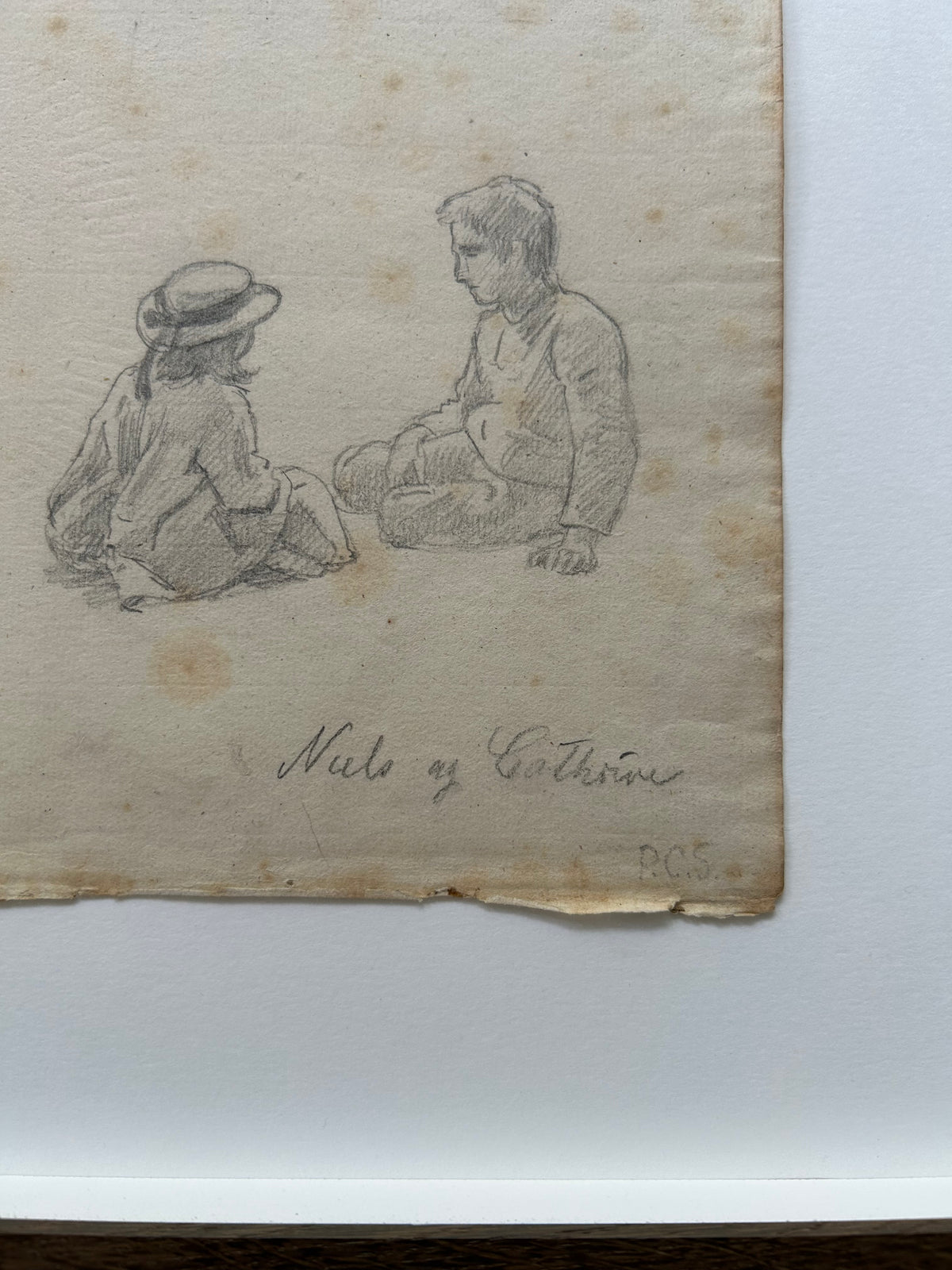 P. C. Skovgaard. “Joakim, Susette og Niels i Nysøs Have”