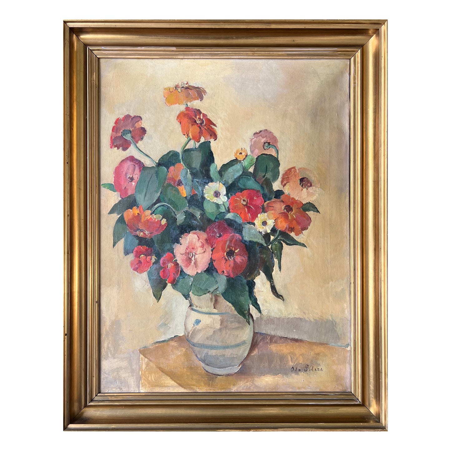 Oda Peters. A vase with flowers