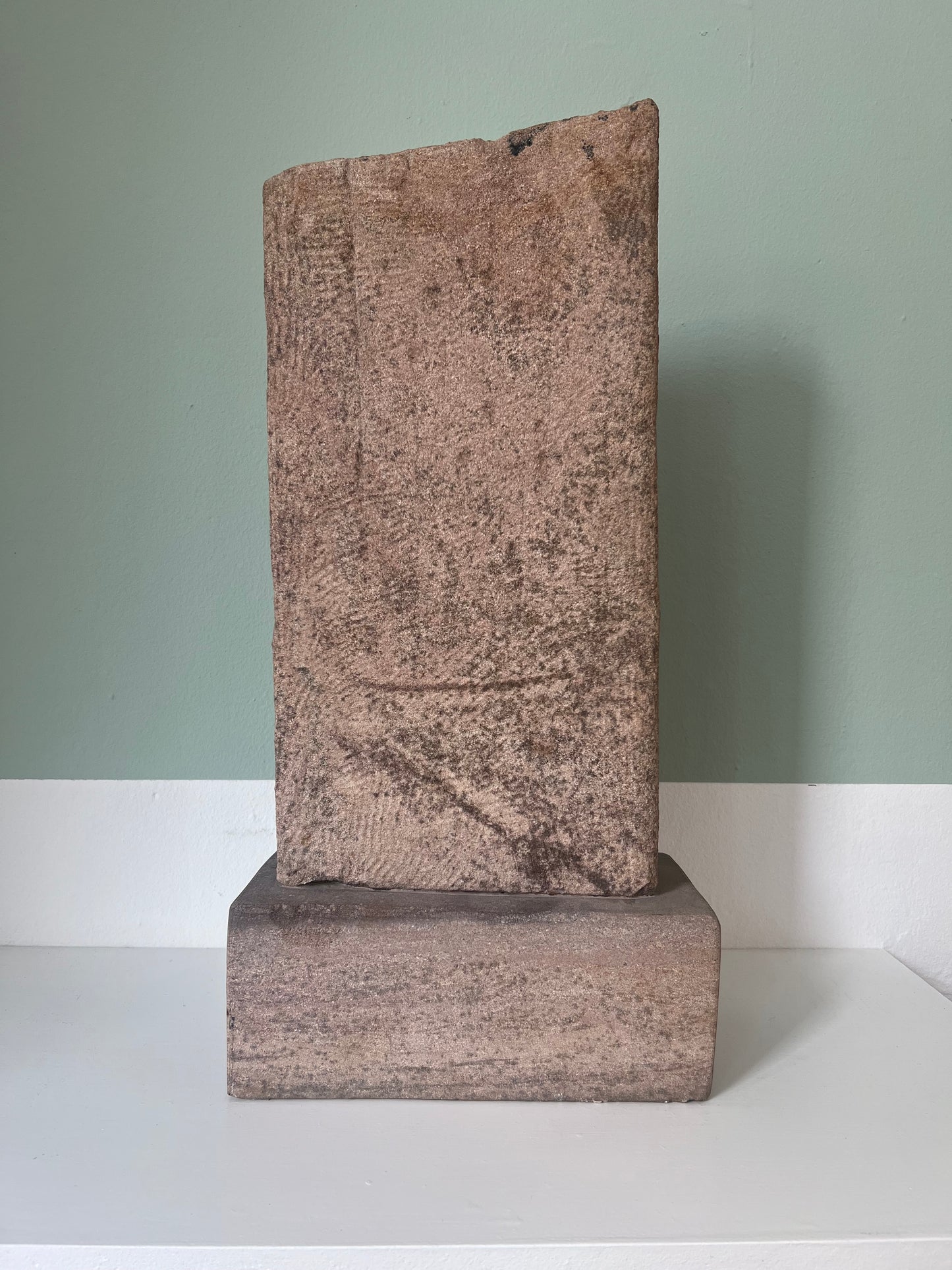 Abstract sculpture of solid stone, 1980’s