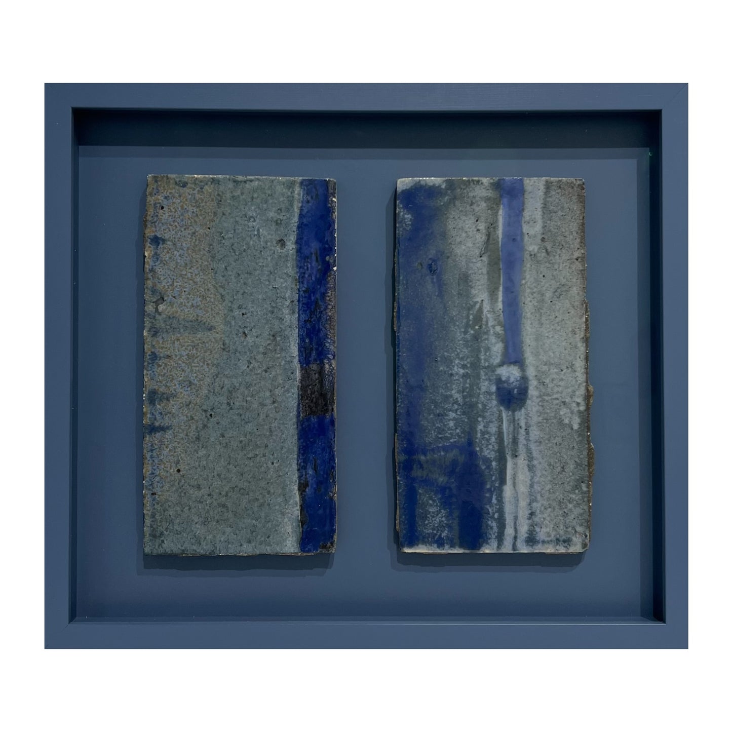 Else Fischer-Hansen. Two stoneware tiles, 1958