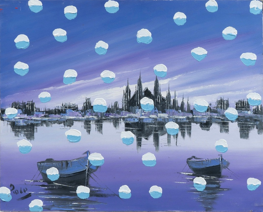 Mads Lindberg. Untitled, (Snow Painting), 2024