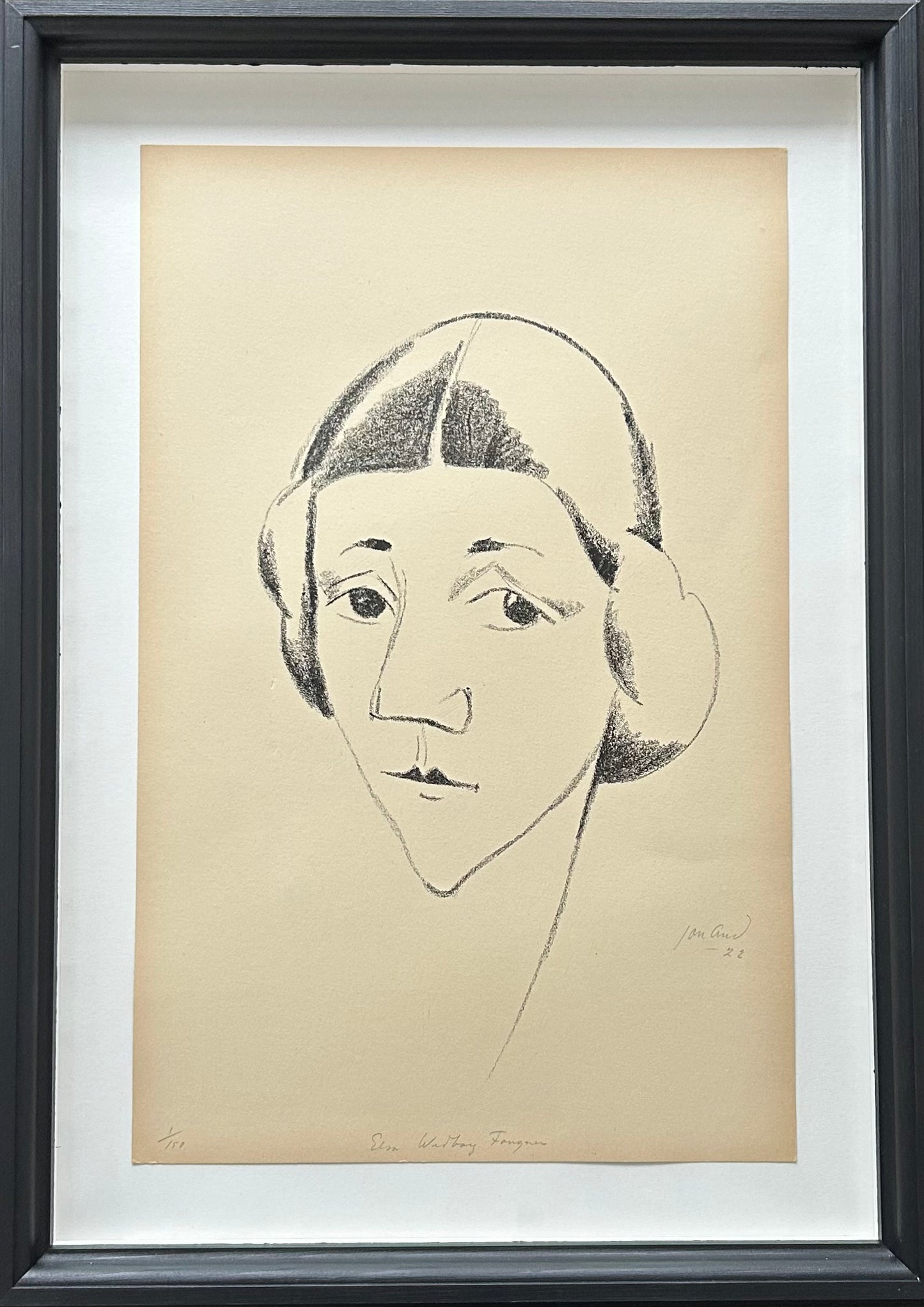 John Jon-And. Portrait of Elsa Widborg, 1922