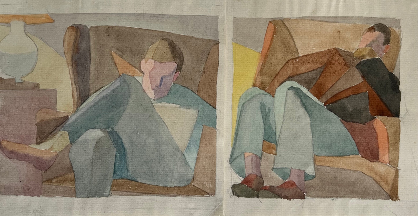 Elsa Nielsen. Study’s of Palle Nielsen, ca. 1950