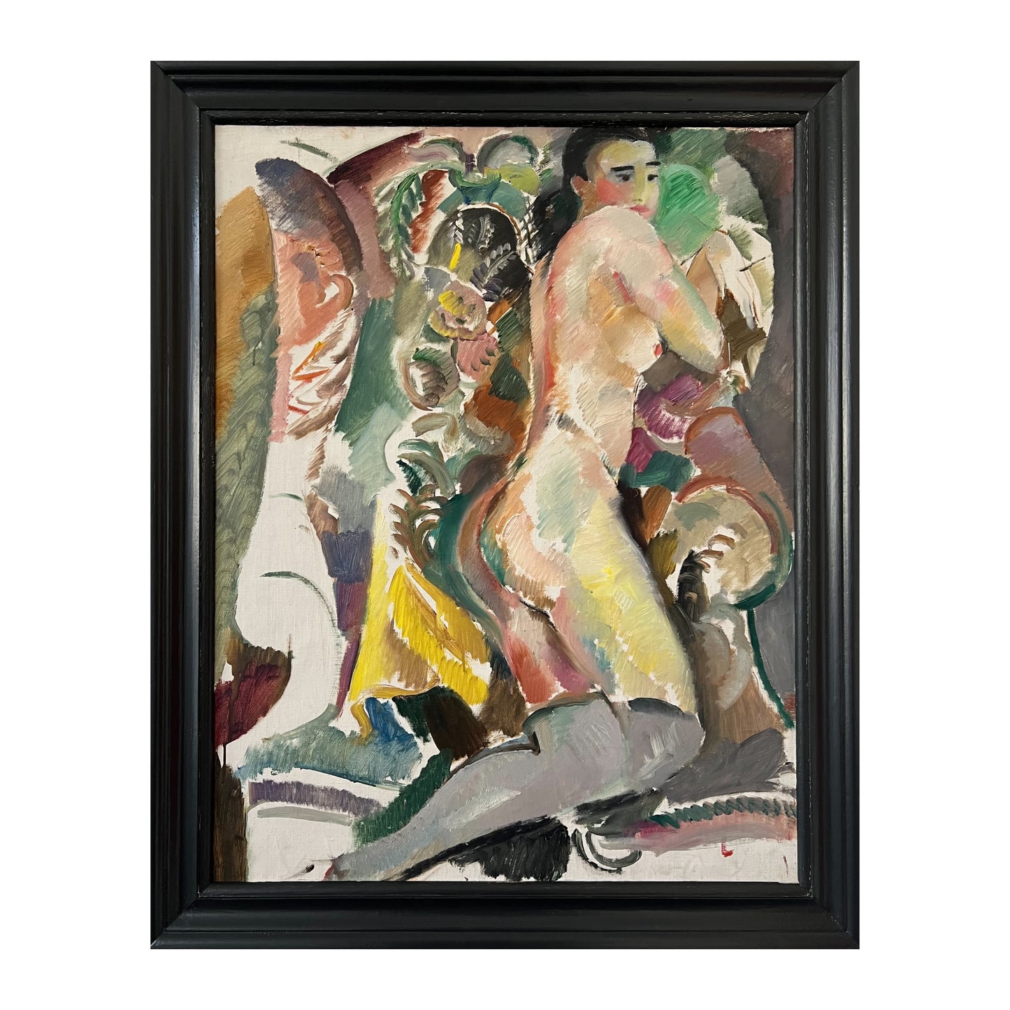 Jules Schyl, ascribed to. Woman in interior, 1920/30’s