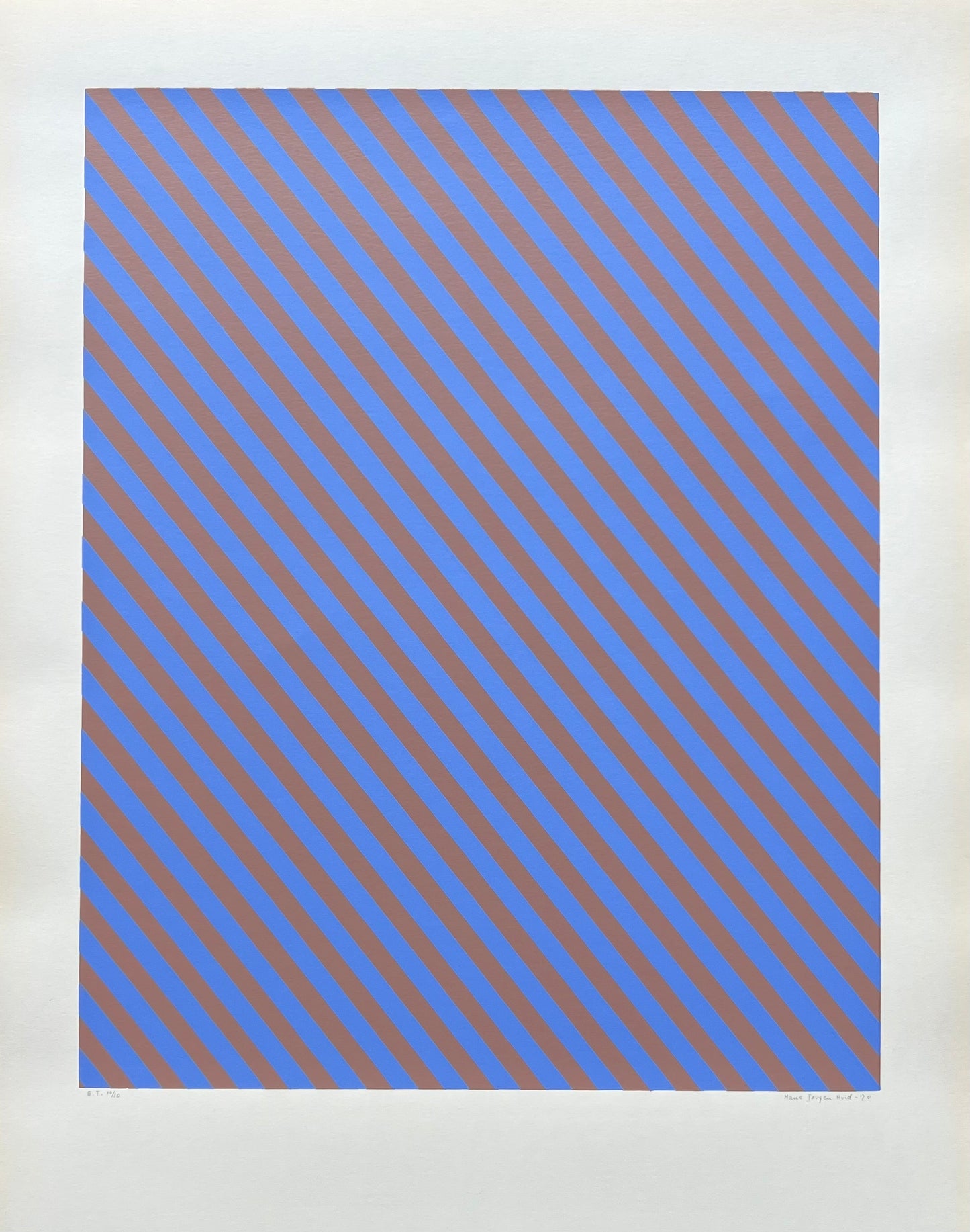 Hans Jørgen Hvid. Op Art composition, 1970