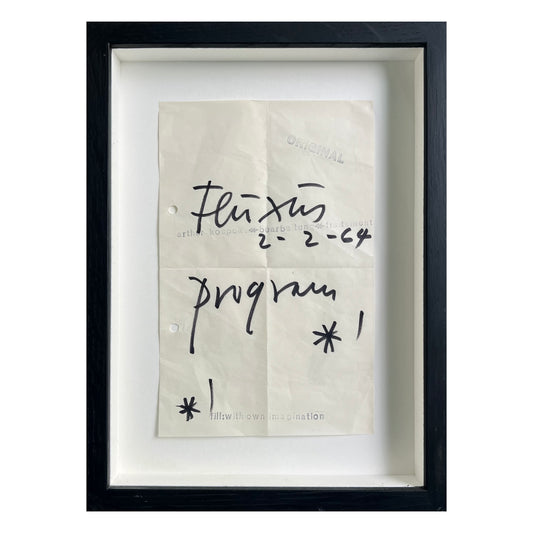 Arthur Køpcke. “Fluxus program”, 1964