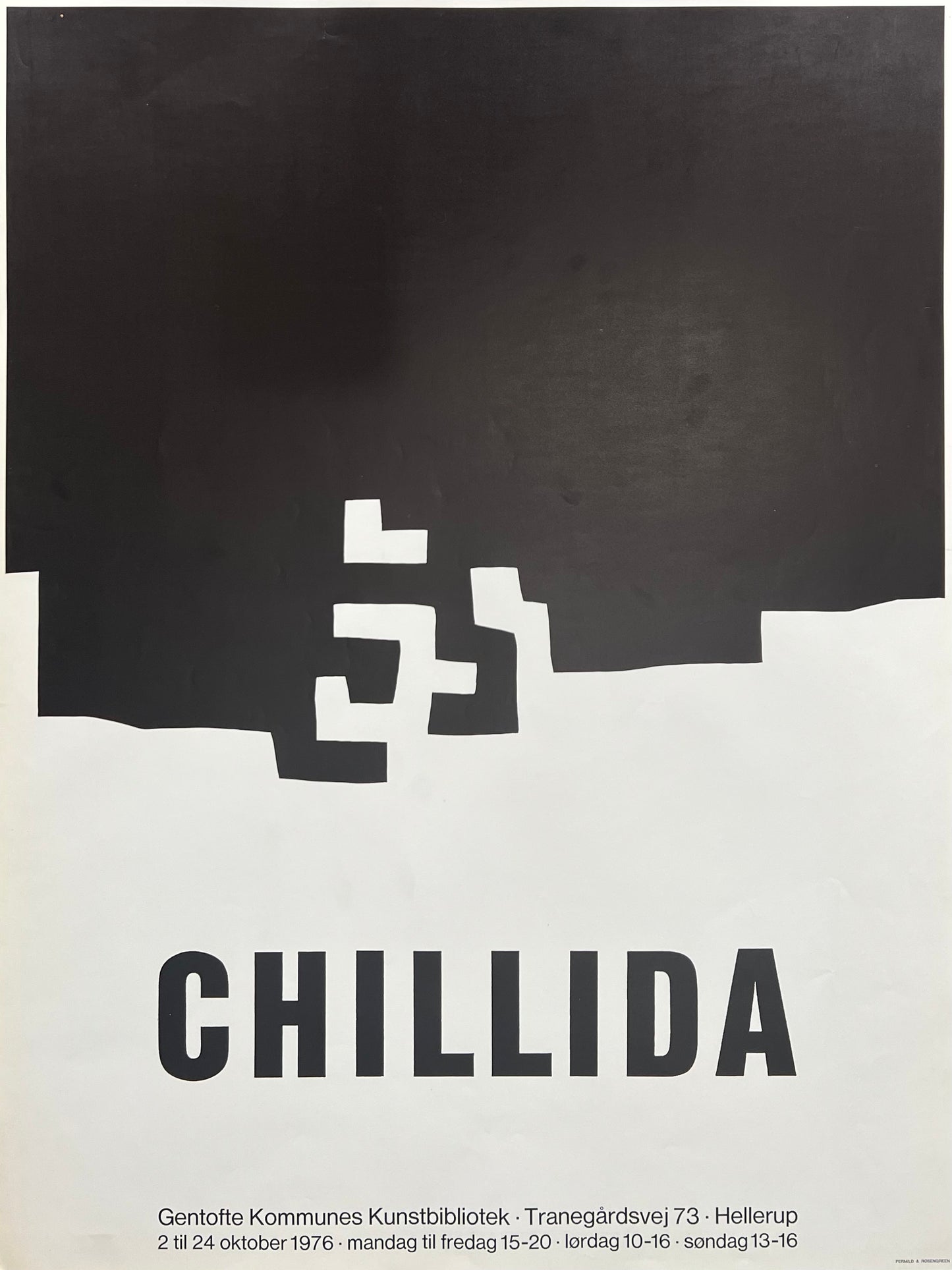 Eduardo Chillida. Exhibition poster, 1976