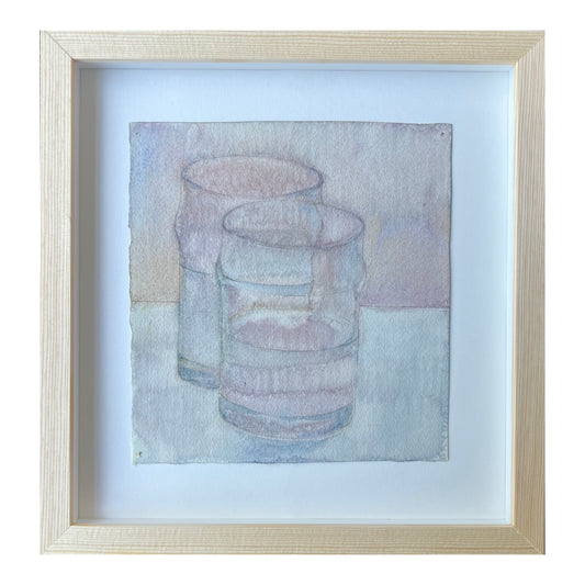 Elsa Nielsen. Study of two glasses