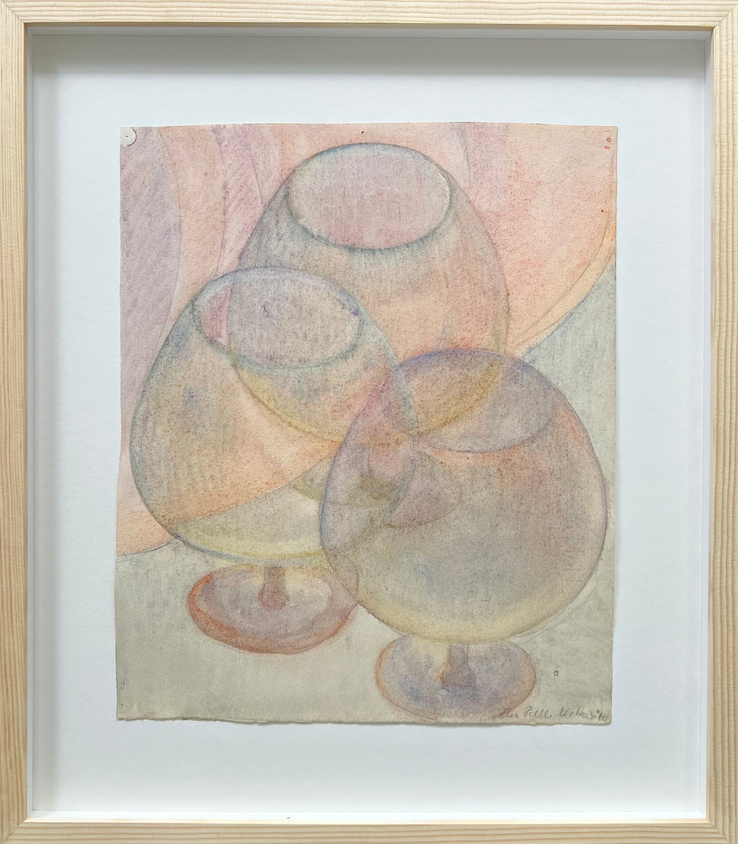 Elsa Nielsen. Three glasses, 1960