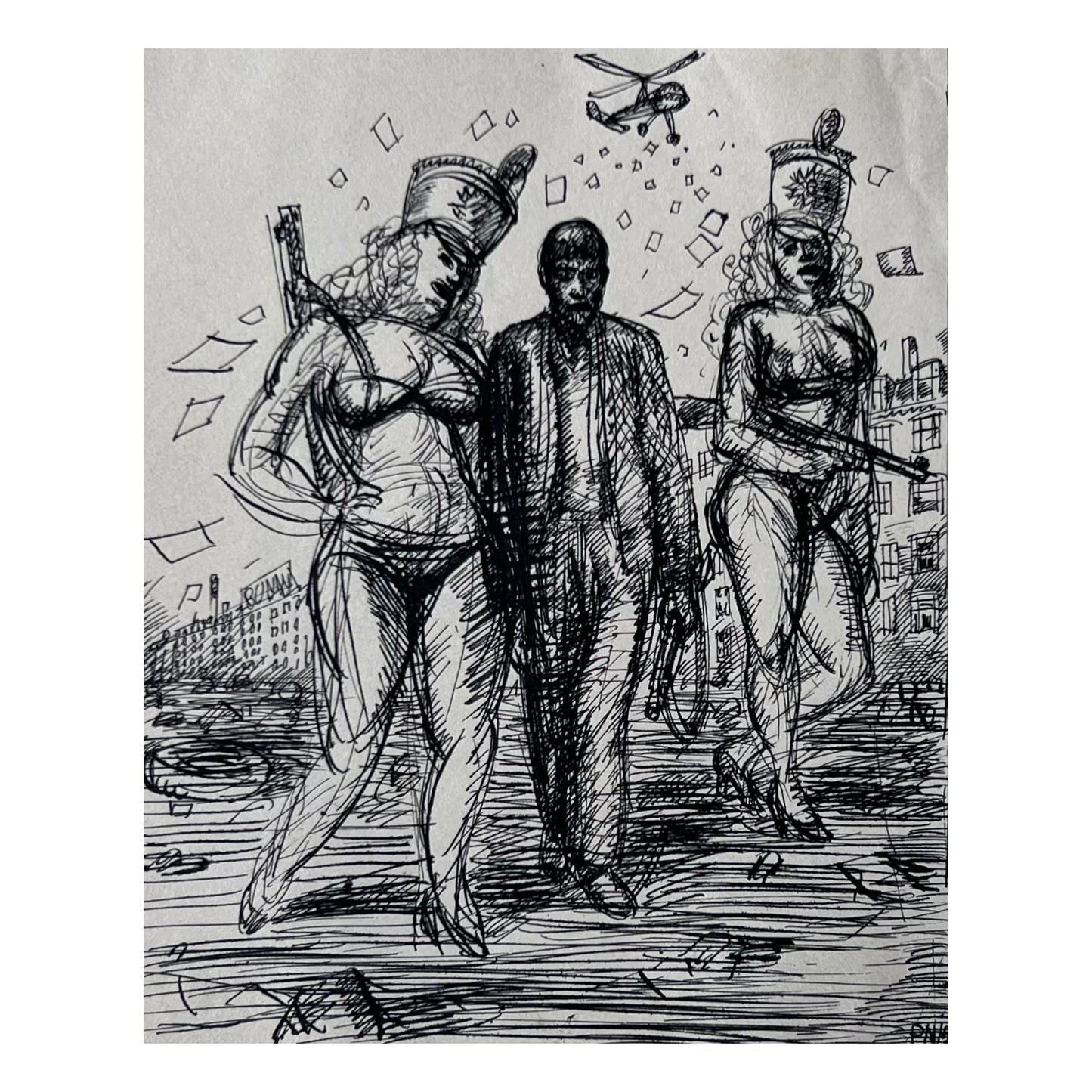 Palle Nielsen. “Antikrigserie”, 1952