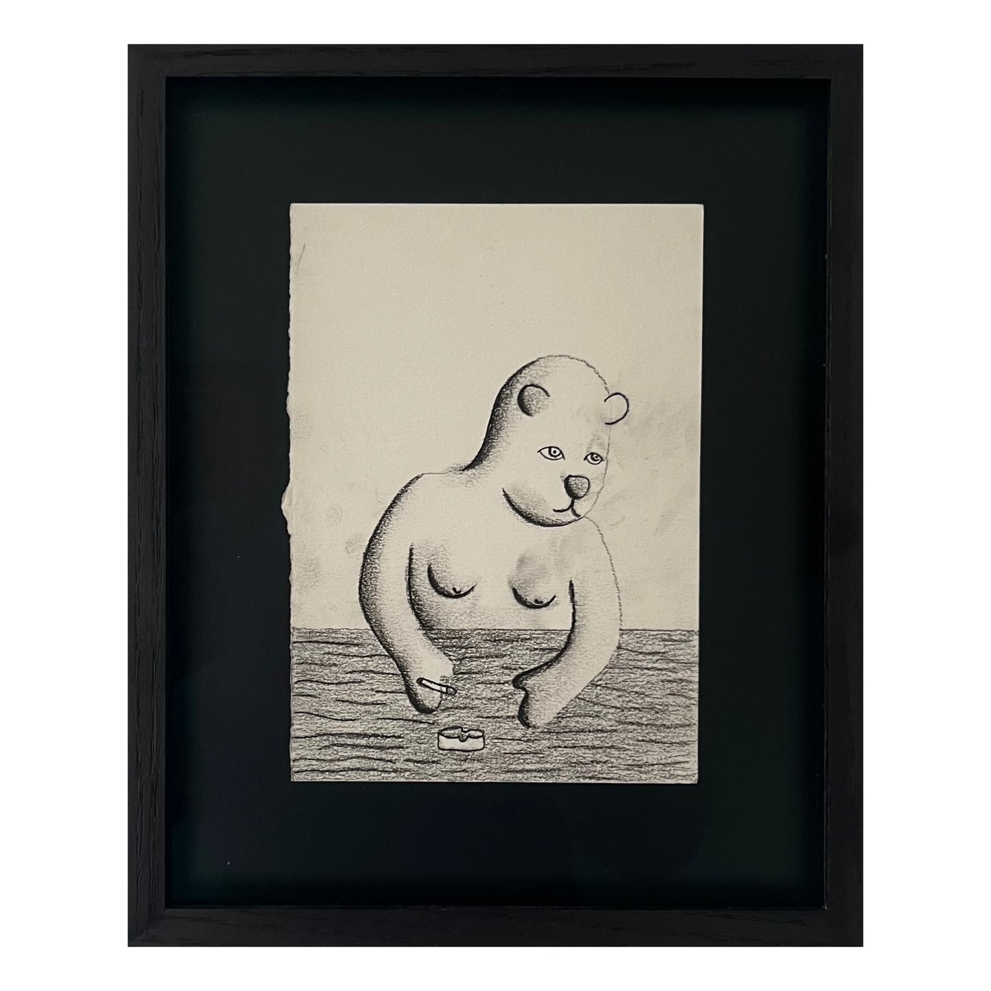 Mette Rasmussen. “Studier af rygende Bamse Rasmussen I-V”, 2025