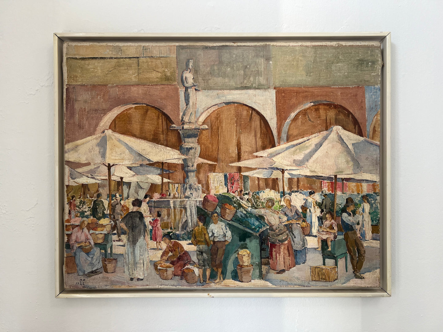 Oda Peters. Market in Verona, 1922