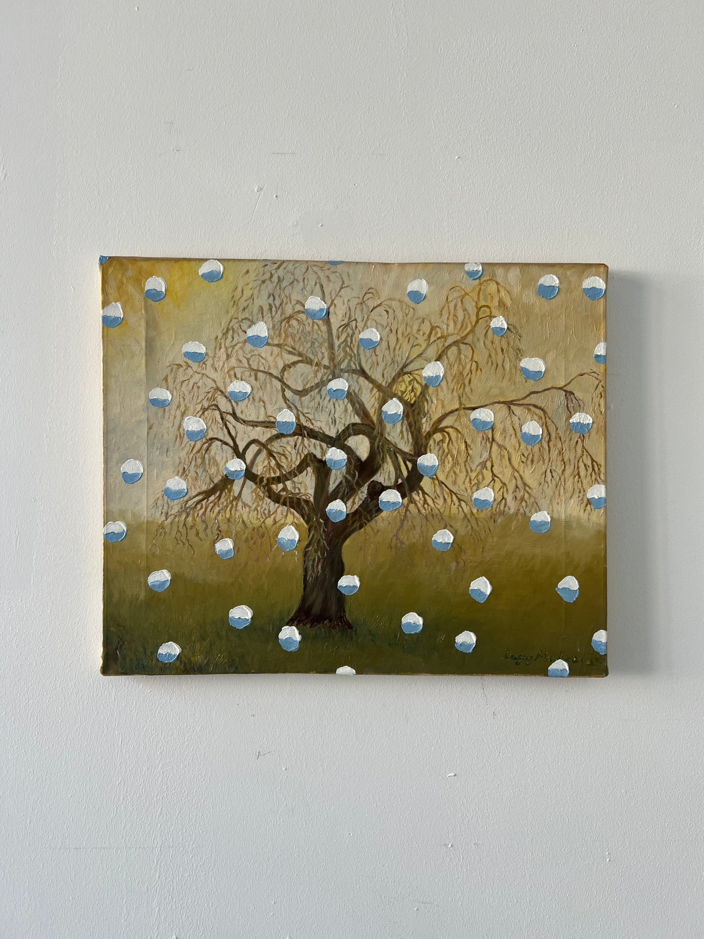 Mads Lindberg. Untitled, (Snowpainting), 2023