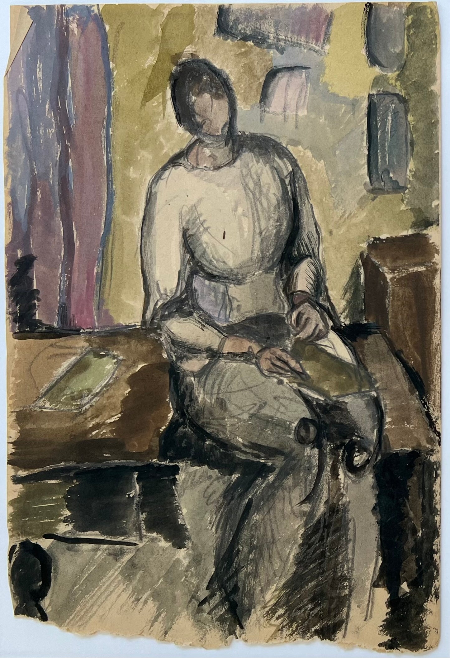 Margrethe Clausen. Study for a portrait, ca. 1918-1920