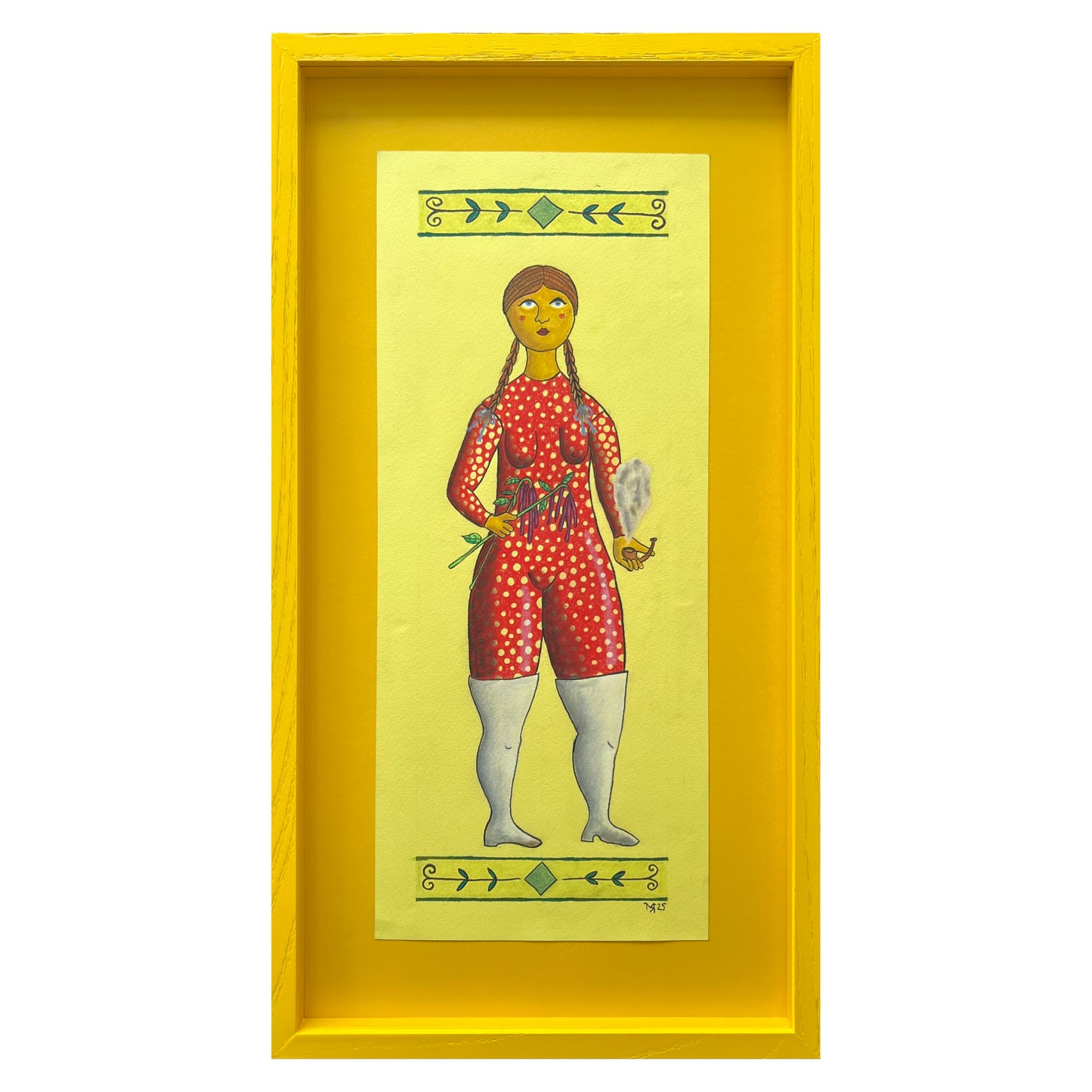 Mette Rasmussen. “Piberygende kvinde III”, 2025