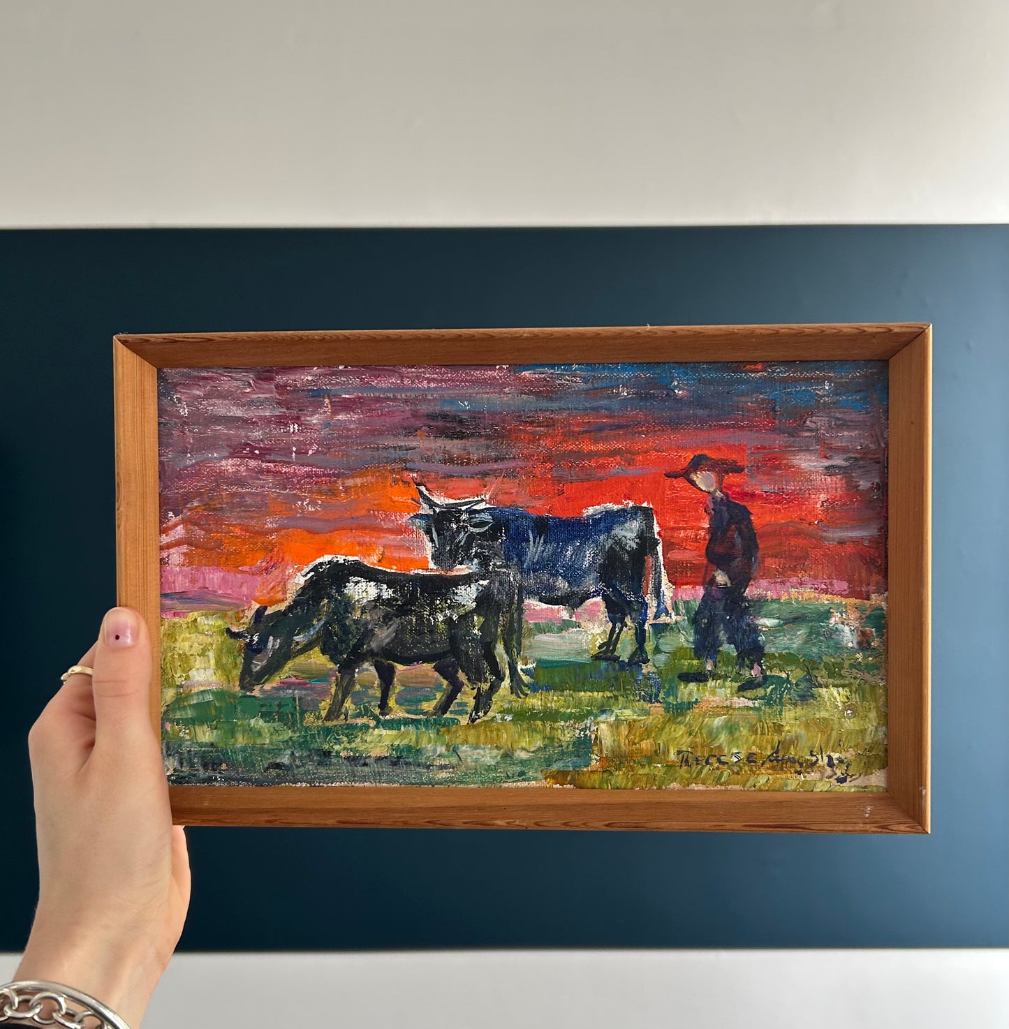 Therese Dragshøj. Landscape with cows