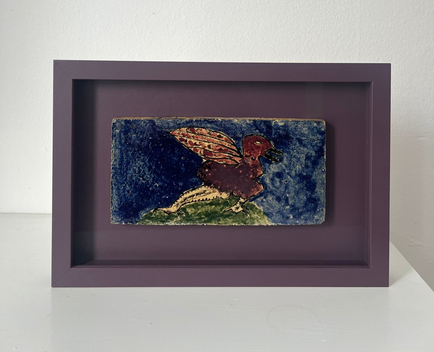 Carl-Henning Pedersen? Stoneware tile, 1950/60’s