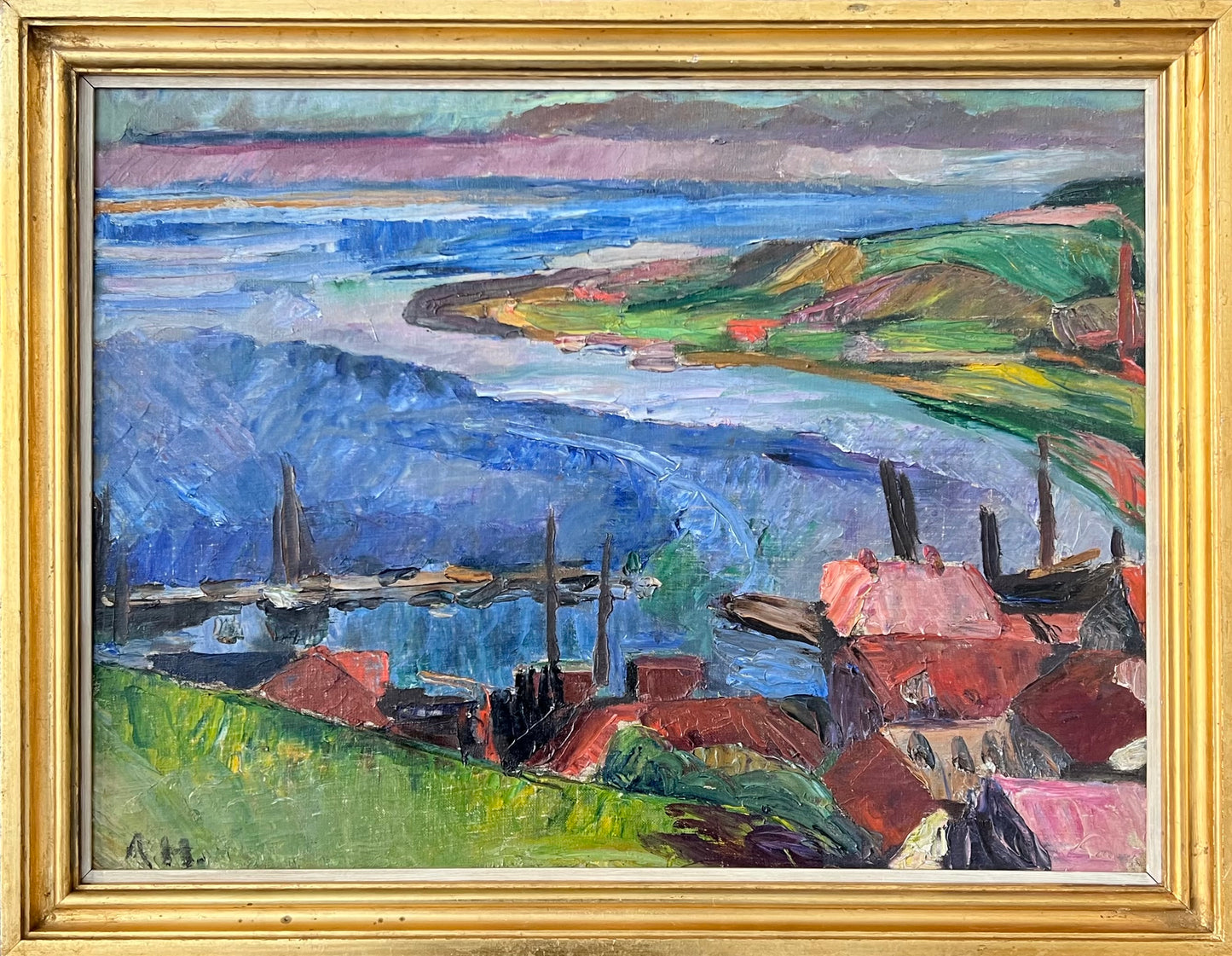 Astrid Holm. “Havnen i Collioure”, 1913