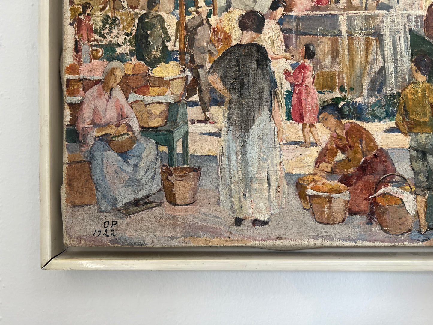 Oda Peters. Market in Verona, 1922