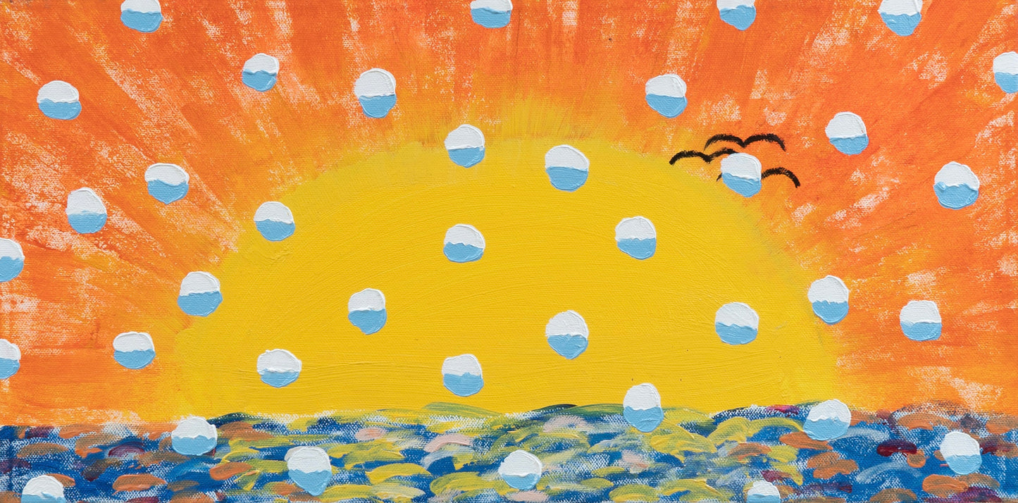Mads Lindberg. Untitled, (Snow Painting), 2024