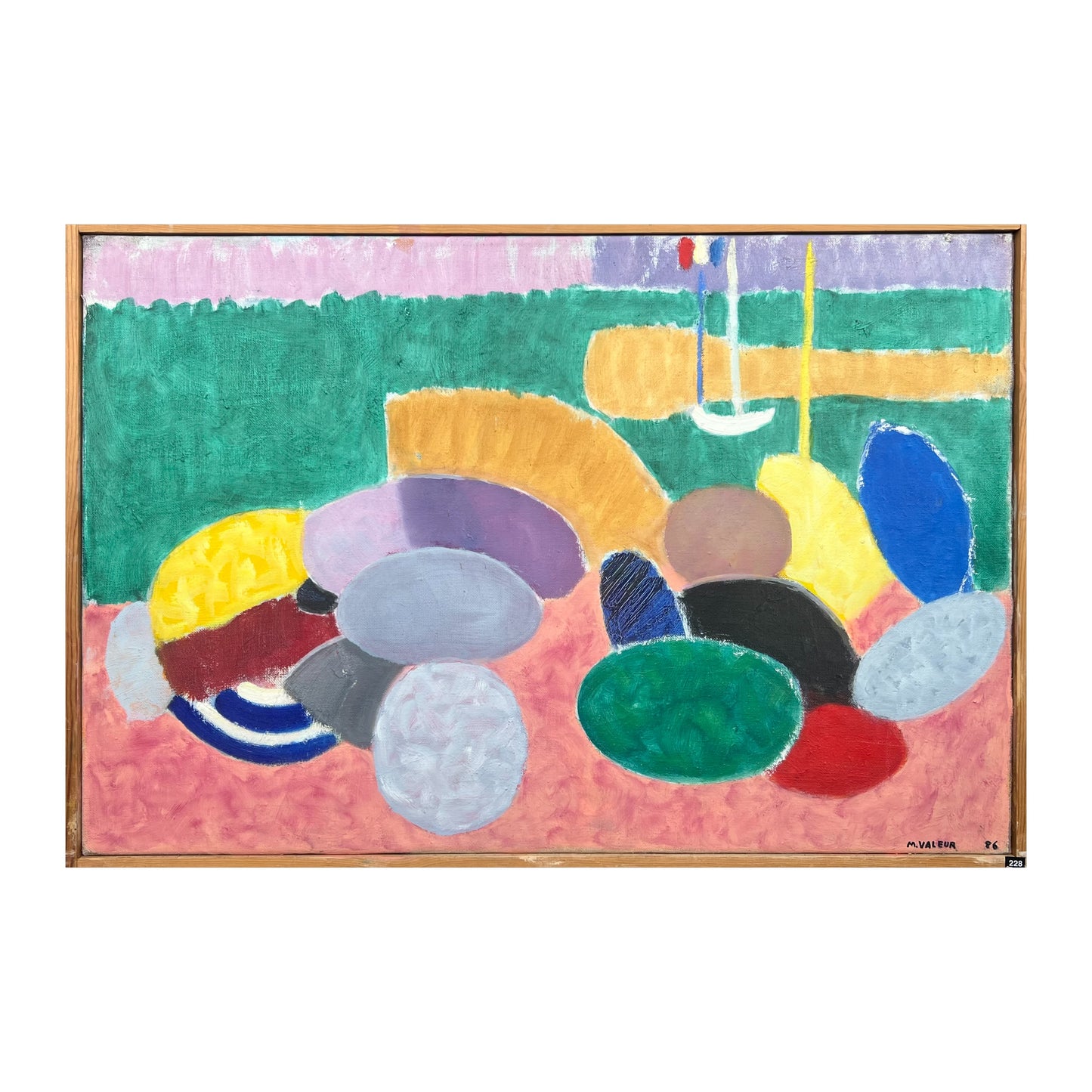 Mogens Valeur. View from the beach, 1986