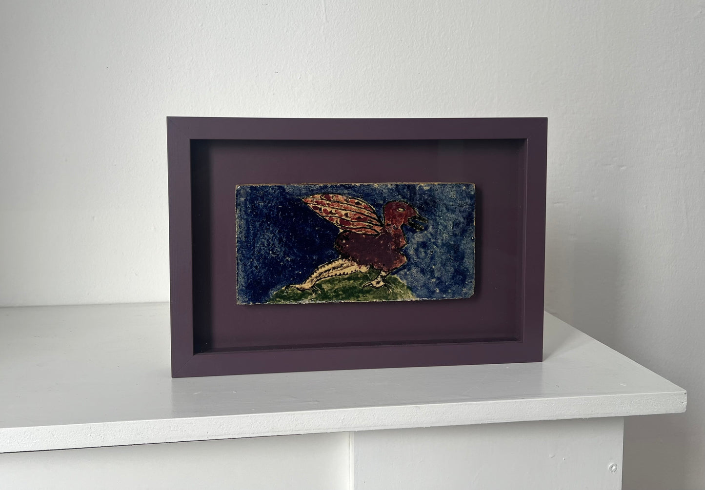 Carl-Henning Pedersen? Stoneware tile, 1950/60’s