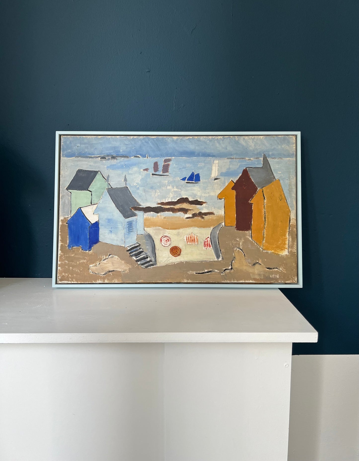 Rita Kernn-Larsen. “Les cabines de trace sur mere” (Carolles-Plage), 1934