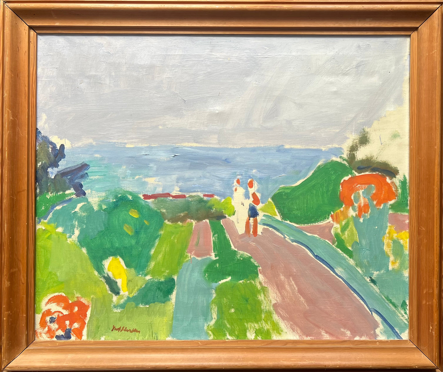 Povl Schrøder. View from the coast, Bornholm, 1940’s