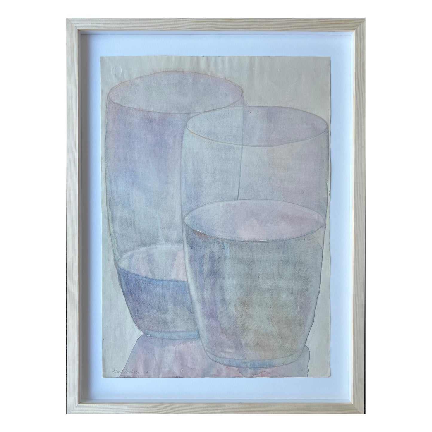 Elsa Nielsen. Two glasses, 1958