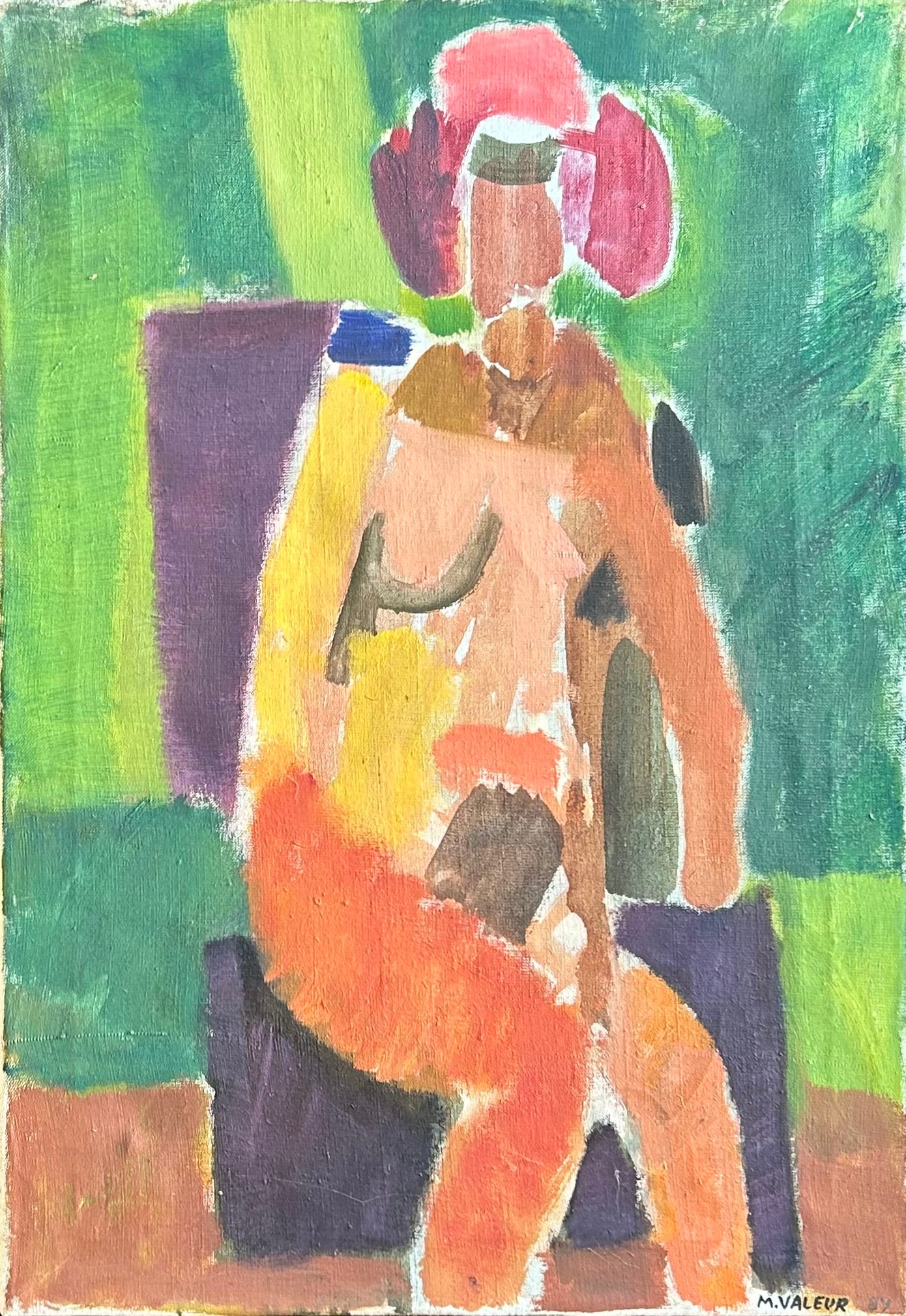 Mogens Valeur. Portrait of a woman, 1984