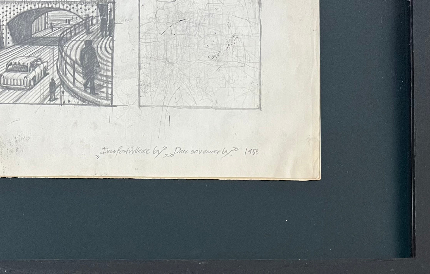 Palle Nielsen. “Den fortryllede by, den sovende by”, 1955