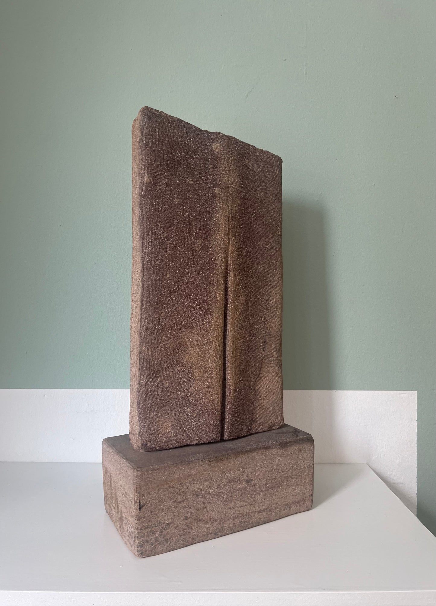 Abstract sculpture of solid stone, 1980’s