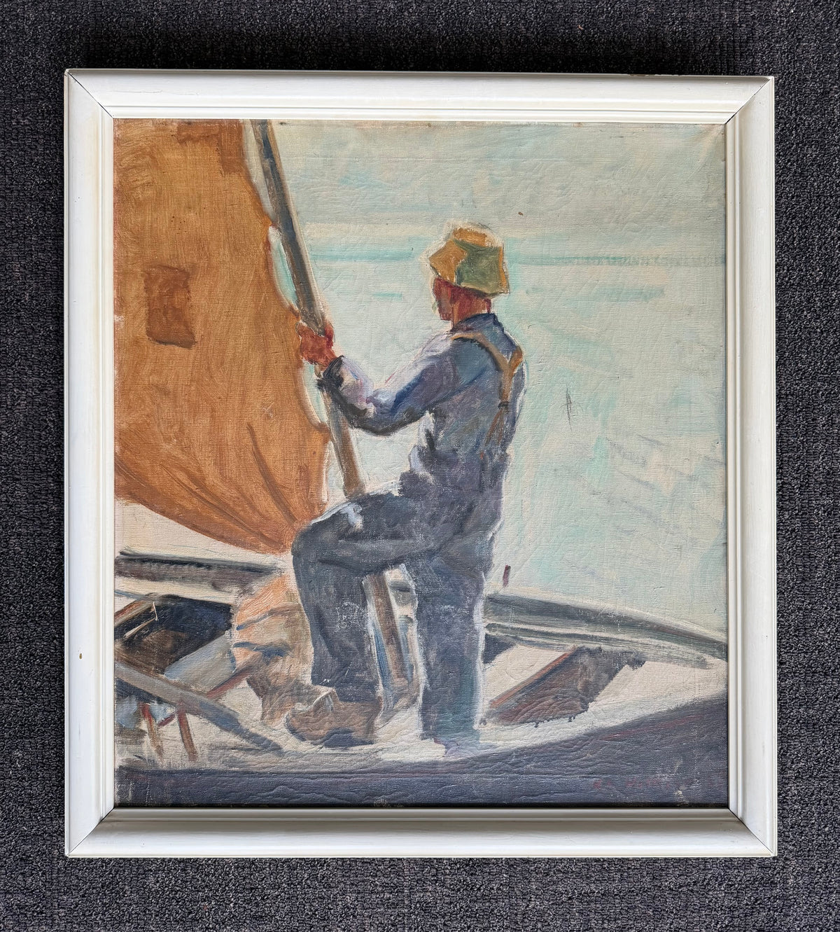 K. O. Hilkier. Sailor in his boat, 1930’s