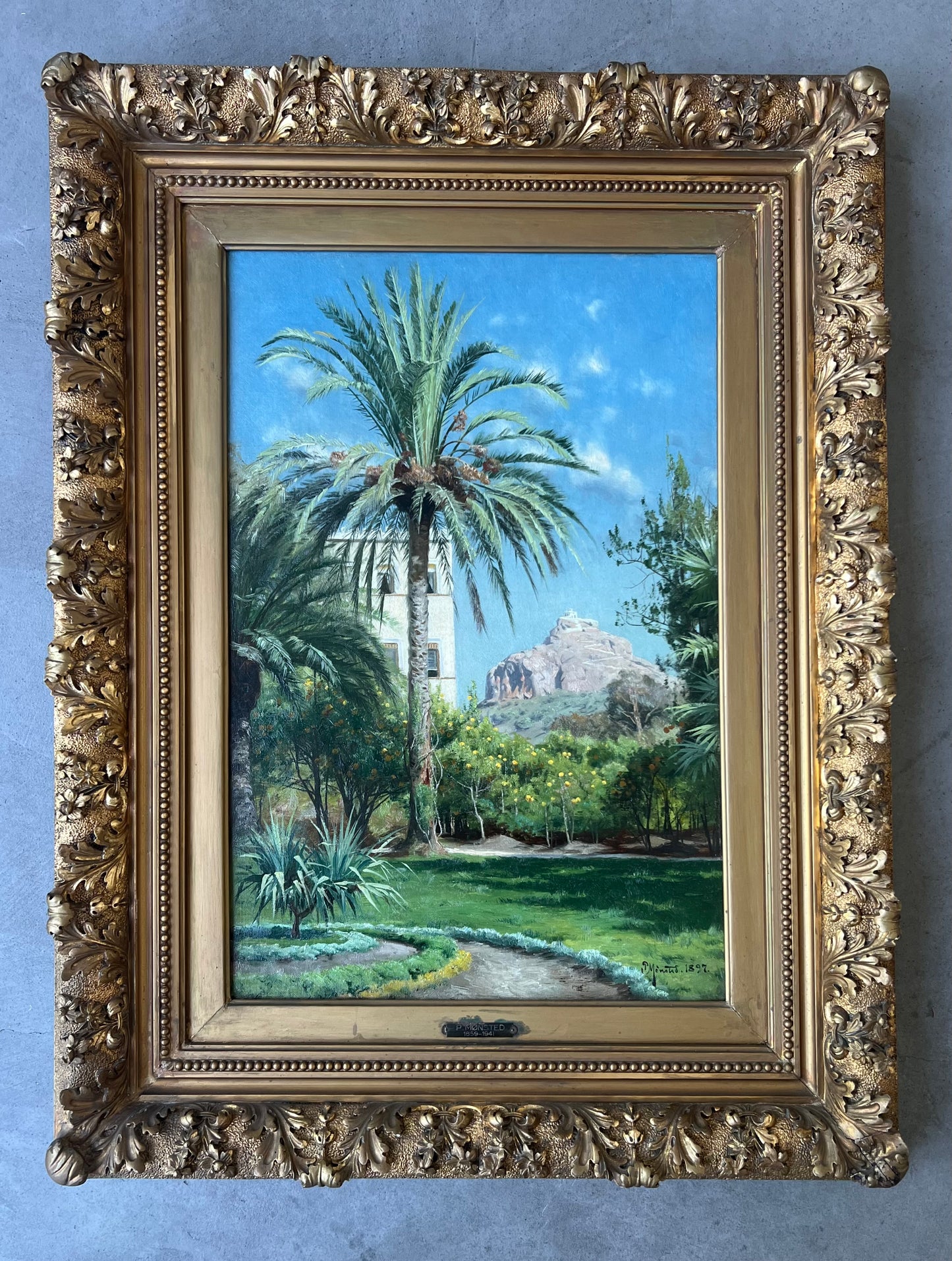 Peder Mønsted. The Royal Gardens in Athens, 1897