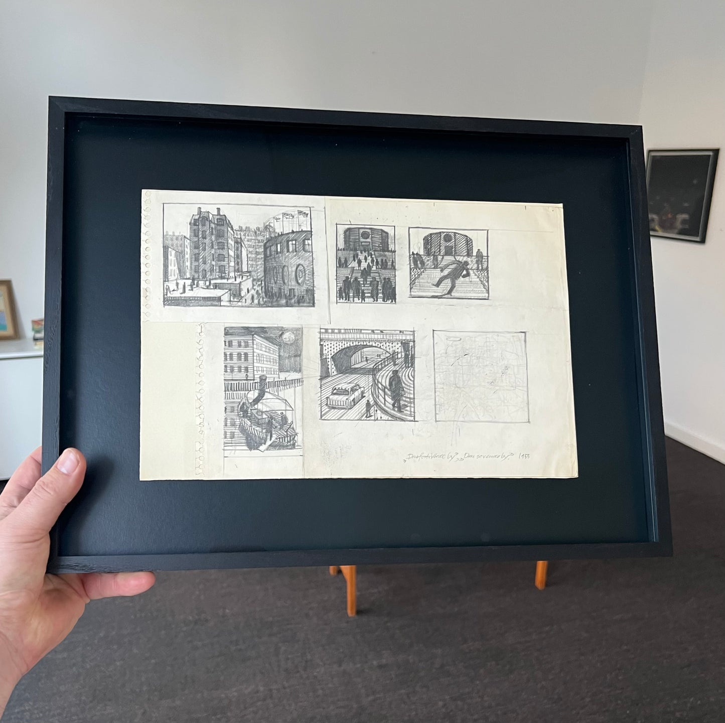 Palle Nielsen. “Den fortryllede by, den sovende by”, 1955