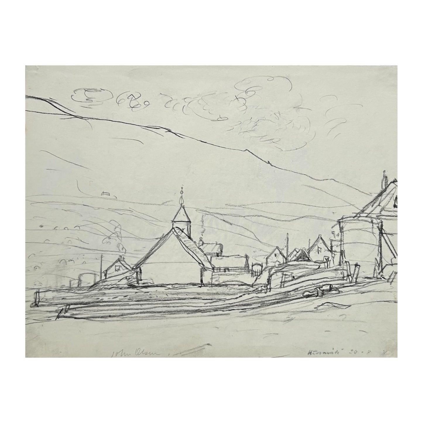 John Olsen. “Húsavík”, 1971