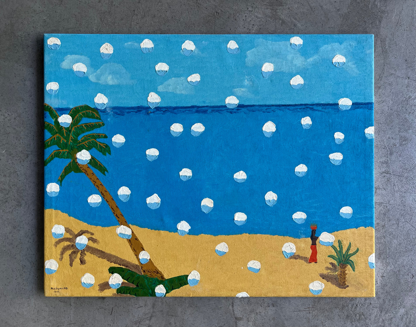 Mads Lindberg. Untitled, (Snowpainting), 2021