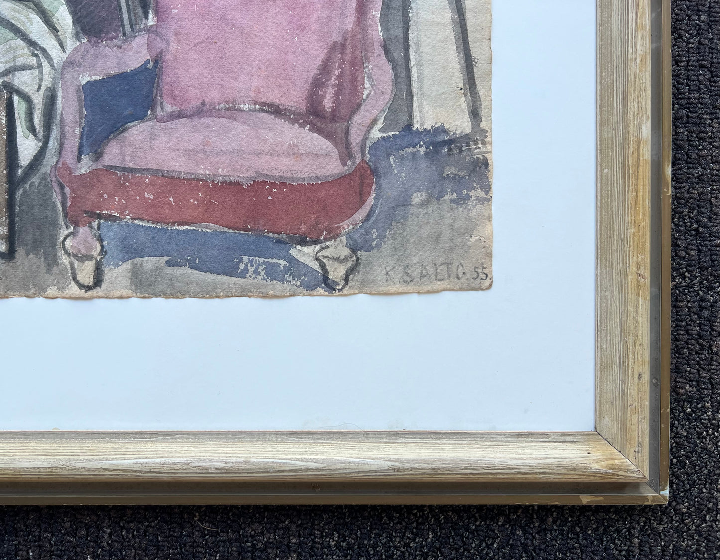 Kamma Salto. “Anne Marie Telmányis atelier”, 1955