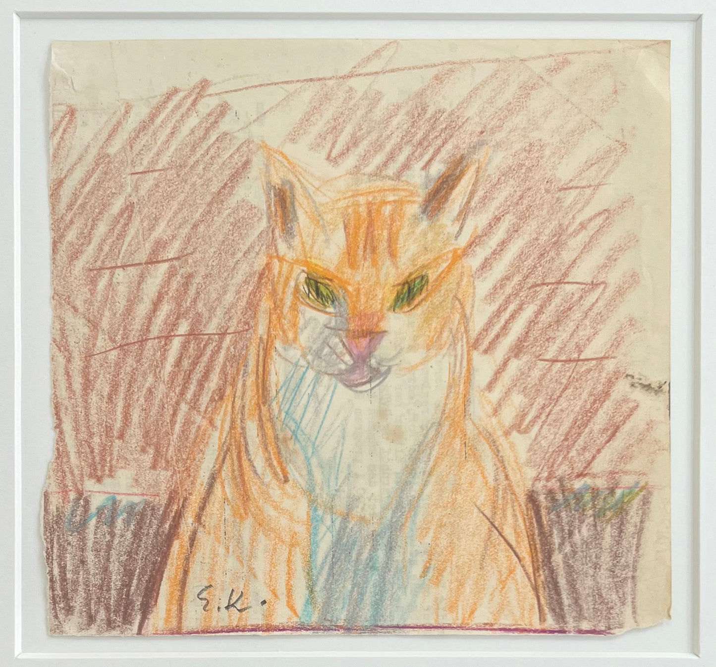 Elisabeth Karlinsky. Study of a cat