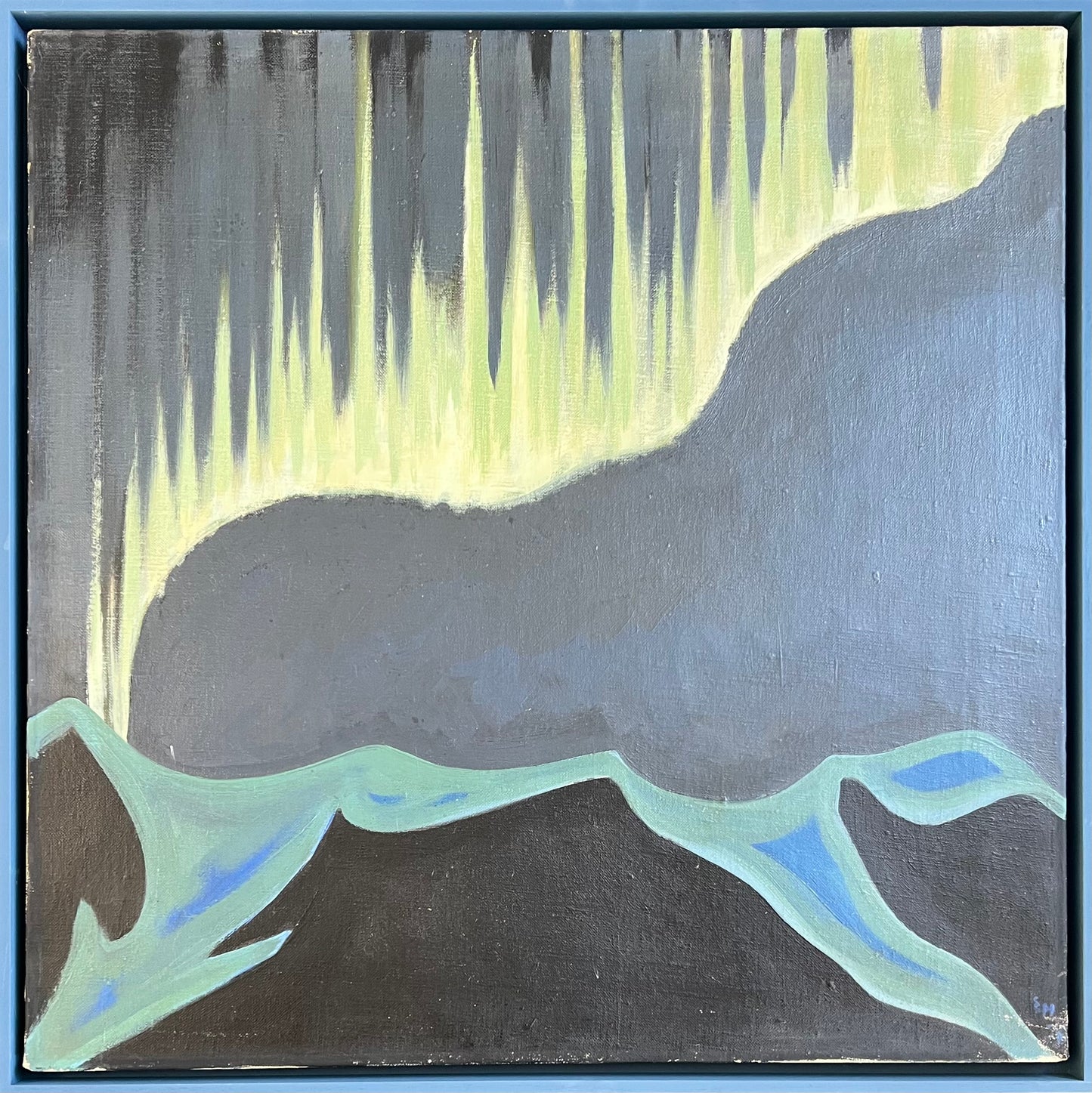 Ernst Hansen. Northern lights over Greenland, 1935