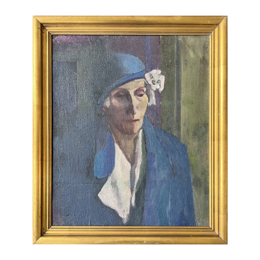 Ernst Norlind. A lady in blue