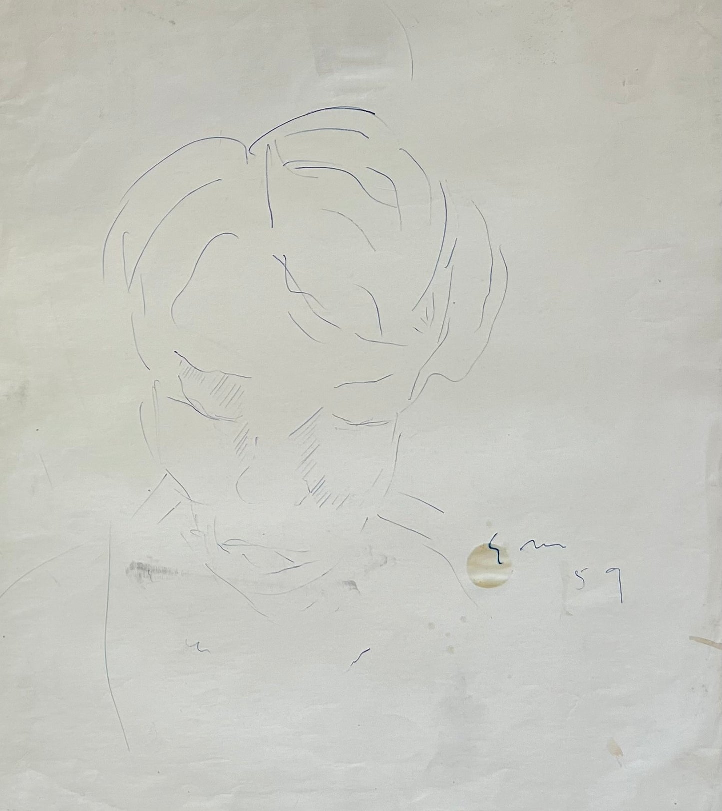 Egon Mathiesen. Portrait of Margrethe Clausen, 1959