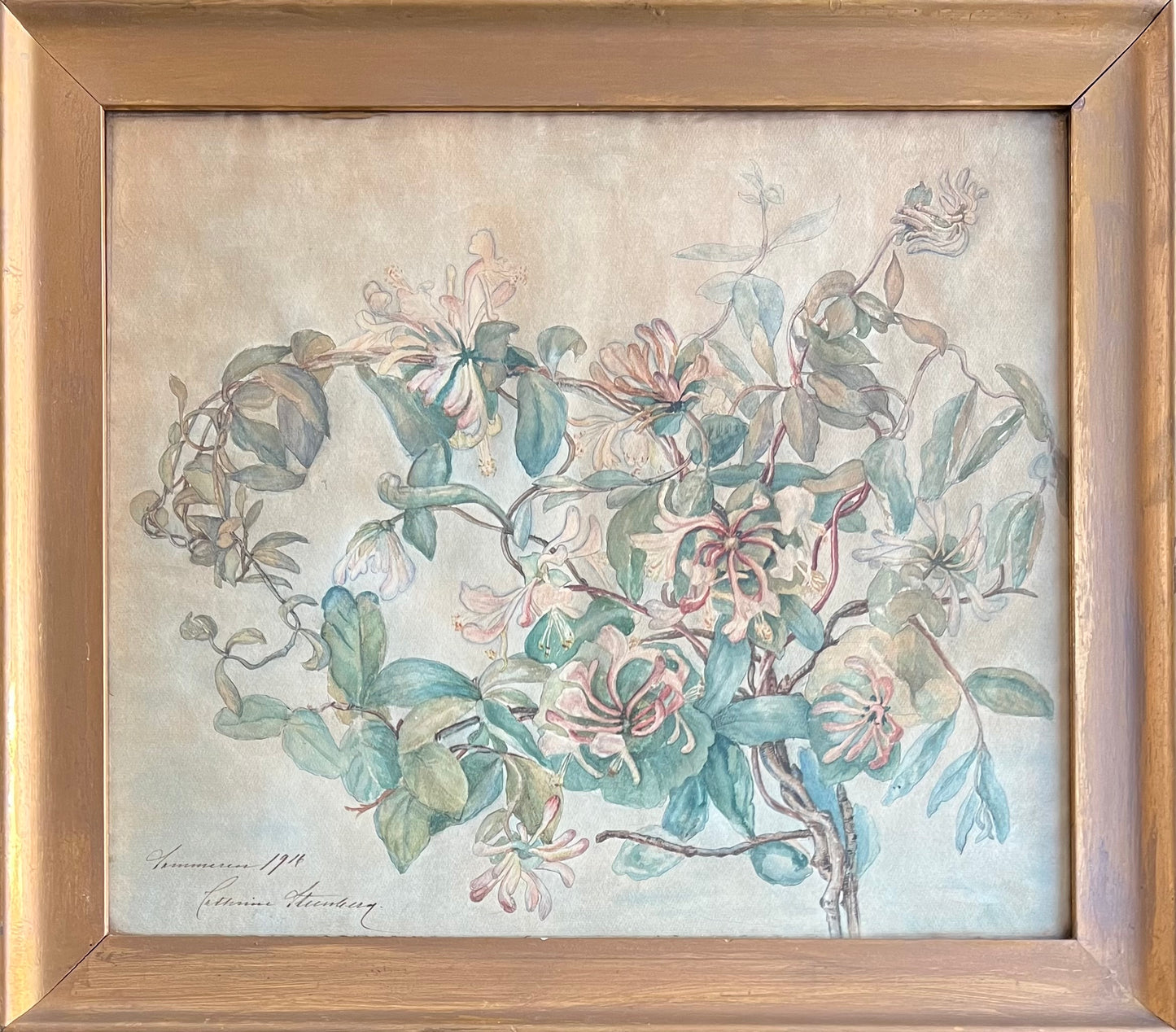 Cathrine Steenberg. Honeysuckles, 1916