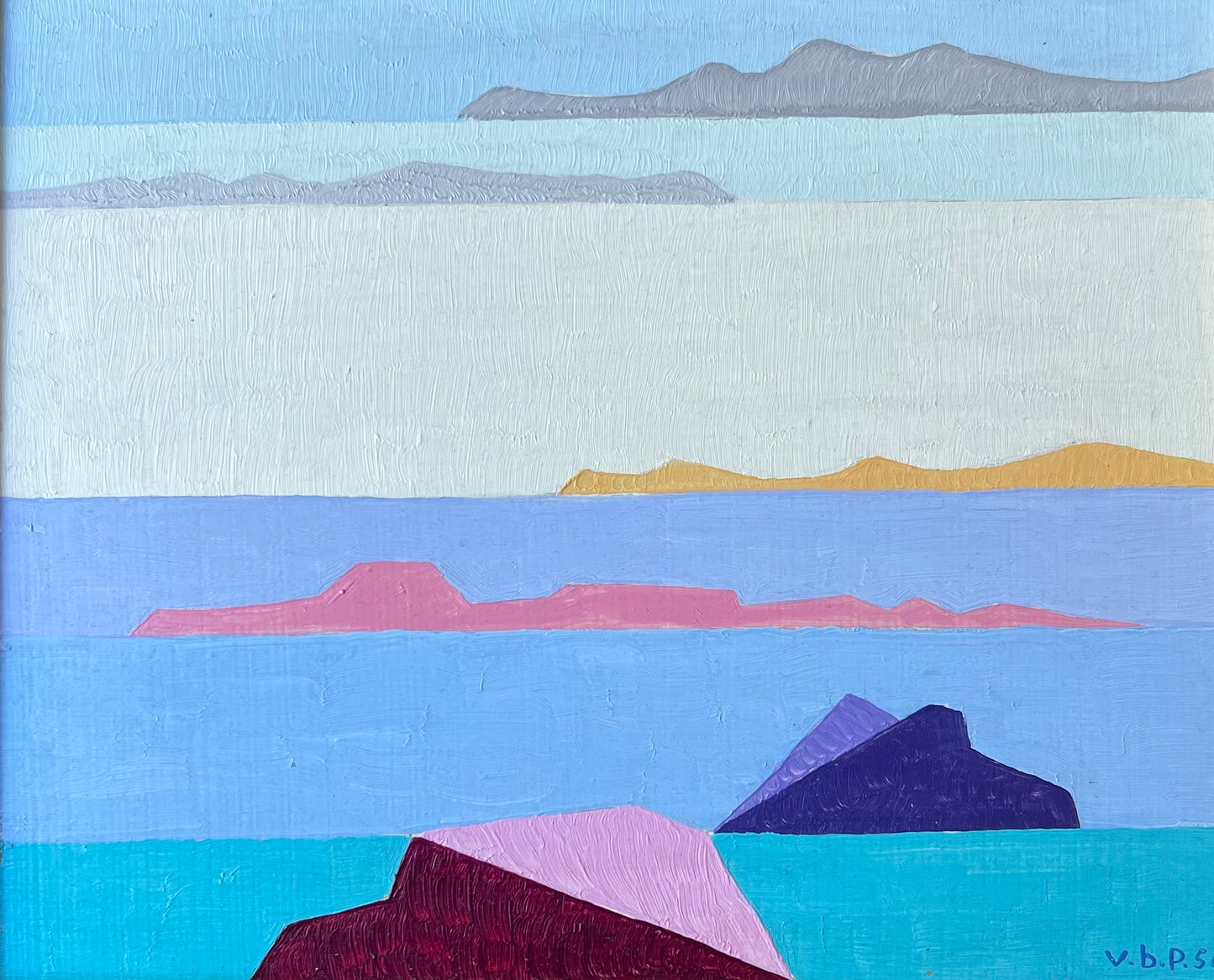 Vilhelm Bjerke-Petersen. “Klippor, Glassvik”, 1956