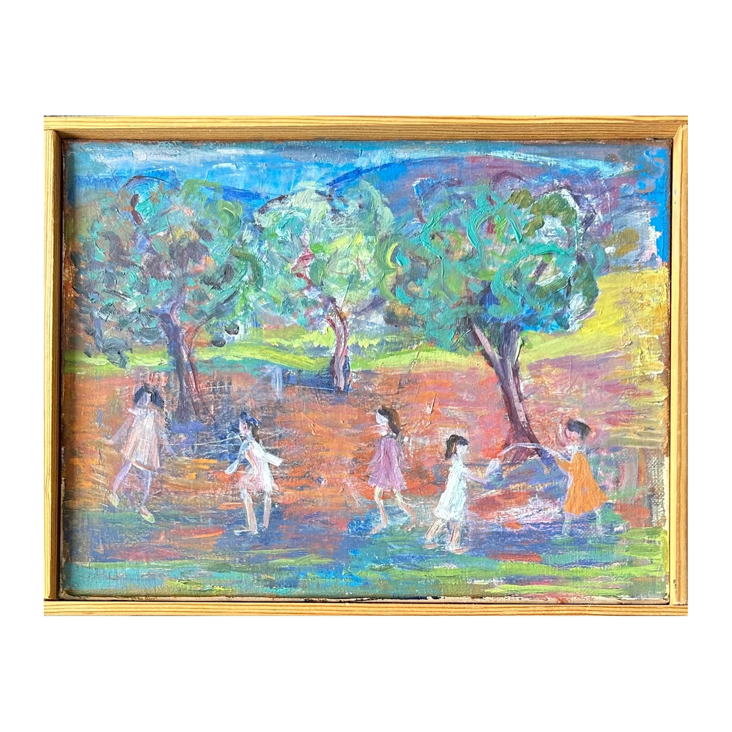 Therese Dragshøj. “Børn i landskab”, 1982