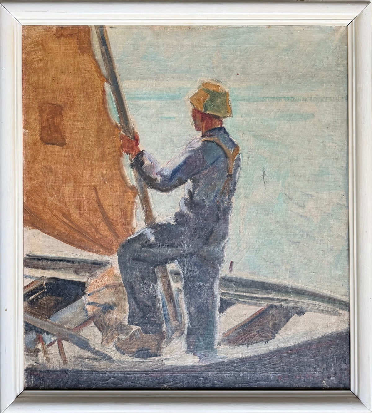 K. O. Hilkier. Sailor in his boat, 1930’s