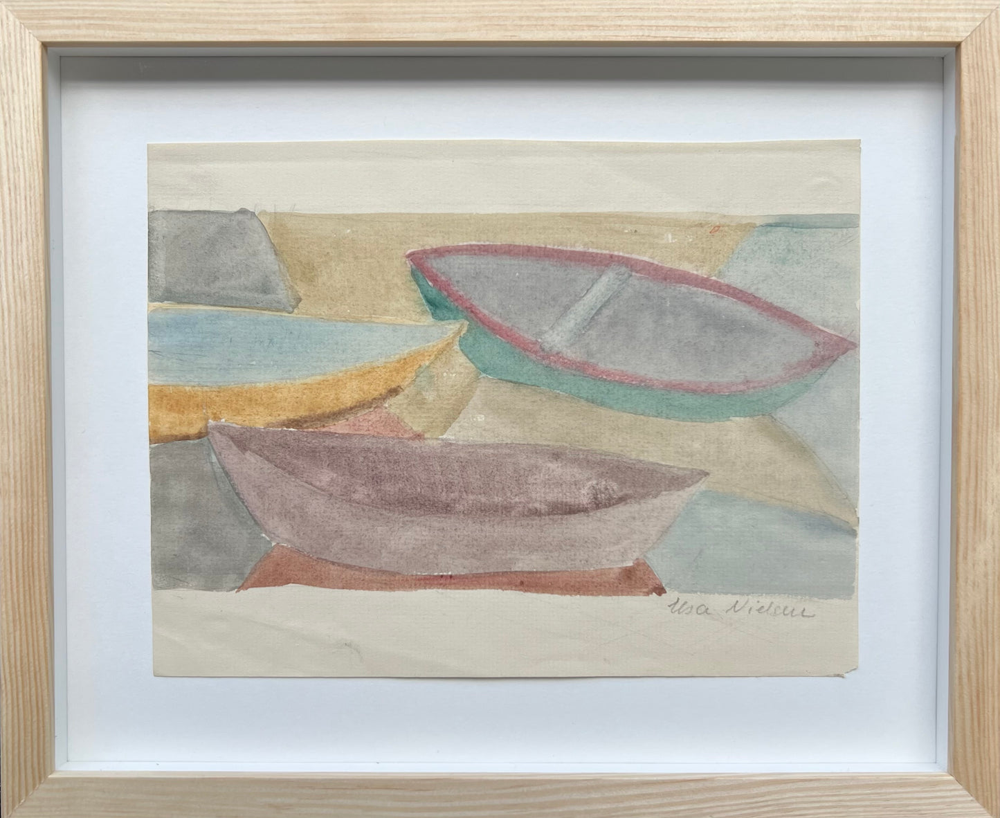 Elsa Nielsen. Study of boats