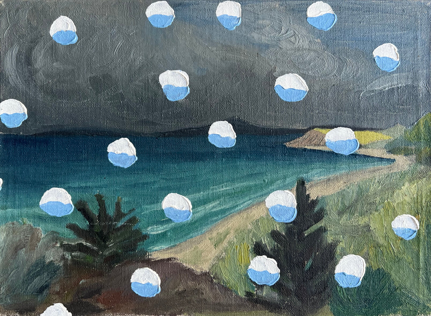 Mads Lindberg. Untitled, (Snowpainting), 2023