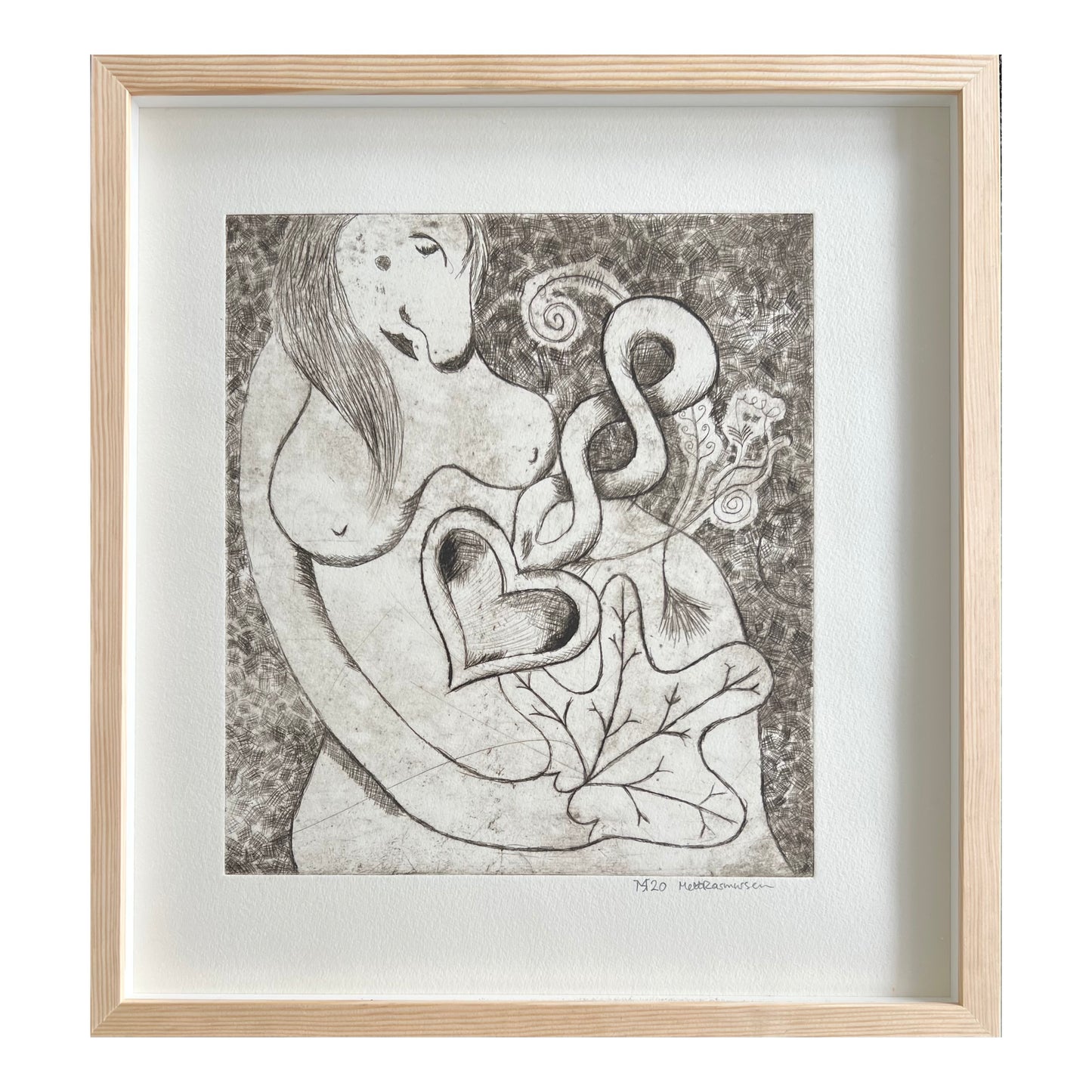 Mette Rasmussen. “Kvinde med kærlighedsske”, 2020