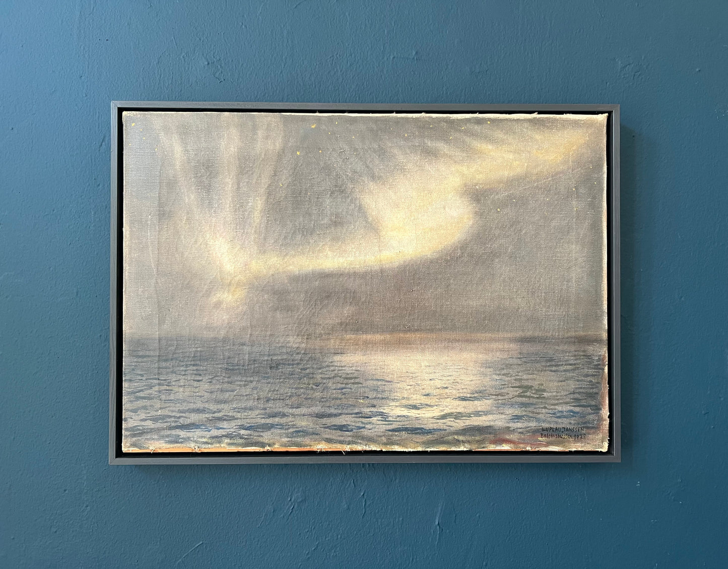 Luplau Janssen. Northern lights over Baffin Bay, 1925